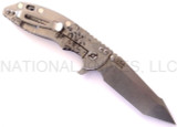 REFERENCE ONLY - Rick Hinderer Knives Horse Head Logo XM-18 Harpoon Tanto FATTY Limited Edition Folding Knife, Stonewashed 3.5" S35VN Blade, Stonewashed Lock Side, Black G-10 Handle