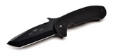 REFERENCE ONLY - Emerson Knives Signature Series Barracuda BT Folding Knife, Black 3.6" Plain Edge 154CM Blade, Black G-10 Handle, Emerson "Wave" Opener