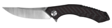 Zero Tolerance 0462 Folding Knife 3.7" 20CV Blade Black and Red Carbon Fiber