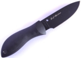 REFERENCE ONLY - New Old Stock - Spyderco Bill Moran Drop Point USAF FB02PBBM Fixed Blade Knife, Black 3.937" Plain Edge Blade, Sheath