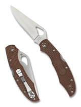 Byrd Knives Cara Cara 2 folding knife with thumb slot - shown both open presentation side and closed pocket clip side. Satin 8Cr13MoV stainless steel plain edge blade. Brown FRN handle. Model BY03PBN2.
FOR REFERENCE ONLY.
Byrd Knives Cara Cara 2 folding knife with thumb slot - shown both open presentation side and closed pocket clip side. Satin 8Cr13MoV stainless steel plain edge blade. Brown FRN handle. Model BY03PBN2.
FOR REFERENCE ONLY.