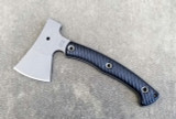 REFERENCE ONLY - RMJ Tactical Little Bird 18 Camp Style Axe Tungsten 52100 Steel Black G-10