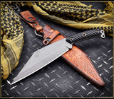 RMJ Tactical Combat Valhalla Seax fixed blade knife - shown out of sheath reverse. Nitro-V stainless steel plain edge blade. Black G-10 handle.
For reference only. RMJ Tactical Combat Valhalla Seax fixed blade knife - shown out of sheath reverse. Nitro-V stainless steel plain edge blade. Black G-10 handle.
For reference only.