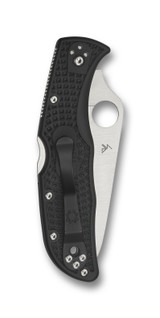 Spyderco Endela Folding Knife C243PBK 3.41" Plain Edge VG-10 Blade Black FRN