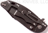 Rick Hinderer Knives XM-18 Harpoon Spanto Folding Knife, Black Stonewash 3.5" Plain Edge CPM-S35VN Blade, Black Stonewash Lockside, Black G-10 Handle - Tri-Way Pivot