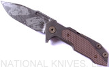 REFERENCE ONLY - Rick Hinderer Knives Full Track Spear Point "Battlefield Pick Up" Flipper Knife, BFPU CPM-20CV  Plain Edge Blade, BFPU Titanium, FDE G-10 Handle - Tri-Way Pivot