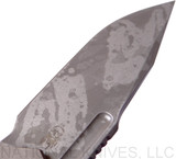 REFERENCE ONLY - Rick Hinderer Knives Full Track Spear Point "Battlefield Pick Up" Flipper Knife, BFPU CPM-20CV  Plain Edge Blade, BFPU Titanium, FDE G-10 Handle - Tri-Way Pivot