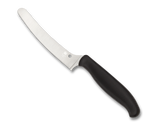 Spyderco Culinary Z-Cut Kitchen Knife K13PBK Blunt 4.3" Plain Edge Blade - Black