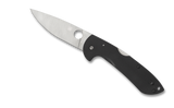 Spyderco Siren Folding Knife C247GP 3.6" Plain Edge LC 200 N Blade Black G-10