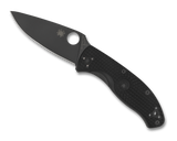 Spyderco Tenacious Lightweight Knife C122PBBK Black Plain Edge Blade Black FRN