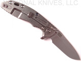 Rick Hinderer Knives XM-18 Spearpoint Folding Knife, Stonewashed 3.5" Plain Edge 20CV Blade, Stonewashed Lockside, Olive Drab G-10 Handle - Tri-Way Pivot