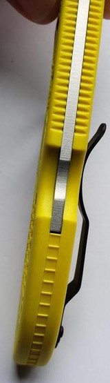 USED - Spyderco Salt 2 Folding Knife C88SYL2 Serrated H-2 Steel Blade Yellow FRN