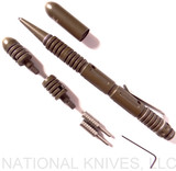 REFERENCE ONLY - Rick Hinderer Knives Modular Kubaton Pen Set - Battle Flat Dark Earth Aluminum