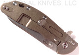 Rick Hinderer Knives XM-24 Sheepsfoot Flipper Knife, Stonewashed CPM-20CV  Plain Edge Blade, Stonewash Bronze Lockside, Black G-10 Handle - Tri-Way Pivot