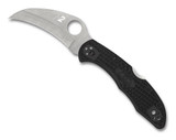 Spyderco Tasman Salt 2 Folding Knife C106PBK2 Plain Edge H-2 Blade Black FRN