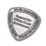 Spyderco 2021 Challenge Coin - reverse shown.  Antique Nickel finish.  Model COIN2021.
For reference only.