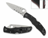 Spyderco Endura 4 Thin Red Line folding knife with thumb hole - shown open presentation side and closed pocket clip side. Satin VG-10 stainless steel combo edge blade. Black FRN handle. Model C10FPSBKRD.
For reference only. Spyderco Endura 4 Thin Red Line folding knife with thumb hole - shown open presentation side and closed pocket clip side. Satin VG-10 stainless steel combo edge blade. Black FRN handle. Model C10FPSBKRD.
For reference only.