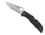 Spyderco Endela Thin Red Line Knife C243FPSBKRD VG-10 Combo Edge Blade Black FRN