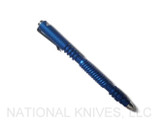 Rick Hinderer Knives Investigator Ink Pen - Aluminum - Spiral - Matte Blue