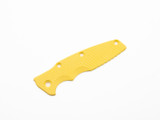 Rick Hinderer Knives Textured G-10 handle scale to fit Eklipse 3.5" - shown obverse.  Yellow. 