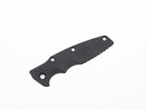 Rick Hinderer Knives Textured G-10 handle scale to fit Eklipse 3.5" - shown obverse.  Black. 