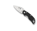 Spyderco Cat Folding Knife C129GP Plain Edge CTS-BD1N Blade Black G-10 Handle