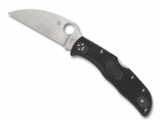 Spyderco Endela Wharncliffe Knife C243FPWCBK 3.4" PlainEdge VG10 Blade Black FRN