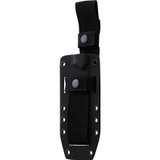 Condor Tool and Knife Sport X.E.R.O. Chief fixed blade knife - shown in sheath obverse.  14C28N stainless steel plain edge blade.  Blue Micarta handle.  Model CTK2842-4.7SK.