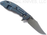 Rick Hinderer Knives XM-24 Bowie Knife WF 4" 20CV Blade BTLBL L/S Coyote G-10