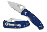 Spyderco Persistence Lightweight Knife C136PSBL 2.75" ComboEdge S35VN Blade Blue