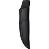 Spyderco Bow River Blue Ridge Knives Exclusive fixed blade knife - sheath only obverse shown.  Black 8Cr13MoV stainless steel plain edge blade.  OD Green - Tan G-10 handle.  Model FB46GPODBK.
