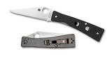 REFERENCE ONLY - Spyderco Chokwe C132GP Folding Knife, 3.75" Plain Edge Blade, Black G-10 Handle