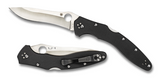 REFERENCE ONLY - Spyderco Ulize C161GP Folding Knife, 4-1/8" Plain Edge Blade, Black G-10 Handle