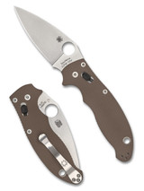 Spyderco Manix 2 Sprint Run folding knife with thumb hole - shown both open presentation side and closed pocket clip side. Stonewashed 15V steel plain edge blade.  Brown G-10 handle.  Model C101GPBN15V2.
For reference only. Spyderco Manix 2 Sprint Run folding knife with thumb hole - shown both open presentation side and closed pocket clip side. Stonewashed 15V steel plain edge blade.  Brown G-10 handle.  Model C101GPBN15V2.
For reference only.