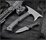 RMJ Tactical Tracker Dan Graymatter & Bloodshark Set -Black Linen Micarta Handle