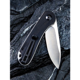 CIVIVI Elementum Folding Knife C907D Satin D2 Steel Blade Ebony Wood Handle