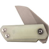 CIVIVI Ki-V Slip Joint Knife C2108A Stonewash 9Cr18MoV Steel Blade Natural G-10