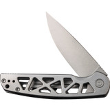 CIVIVI Perf Flipper Knife C20006-A Stonewash Nitro-V Blade Stainless Steel Hndle