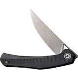 CIVIVI Lazar Front Flipper Knife C20013-1 Stonewash 10Cr15CoMoV Blade Black G-10
