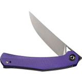 CIVIVI Lazar Front Flipper Knife C20013-2 Stonewash 10Cr15CoMoV Blade Purple G10