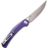 CIVIVI Lazar Front Flipper Knife C20013-2 Stonewash 10Cr15CoMoV Blade Purple G10