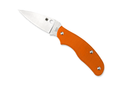 REFERENCE ONLY - Spyderco Spy-DK C179POR Slipit Folding Knife, 2.687" Plain Edge Blade, Orange FRN Handle