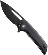 CIVIVI Odium Flipper Knife C2010E Black Stonewash D2 Blade Black G-10 Handle