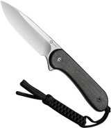 RMJ Osprey 9 Adventure Kitchen Knife Black G10 4.5 Stonewash - EKnives LLC