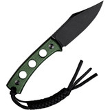 Sencut Waxahachie Fixed Blade Knife SA11C Black Stonewash 9Cr18MoV Blade Micarta