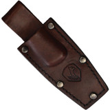 Condor Tool and Knife Mountaineer Trail Wingman fixed blade knife - sheath only obverse.  14C28N stainless steel plain edge blade.  Brown Micarta handle.  Model CTK121-2.75-SK.
