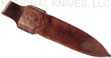 Condor Tool and Knife Trade Dag fixed blade knife - sheath only obverse.  1095 steel plain edge blade.  Wood handle.  Model CTK1832-7.9-HC.  