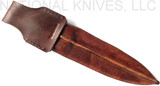 Condor Tool and Knife Trade Dag fixed blade knife - sheath only reverse.  1095 steel plain edge blade.  Wood handle.  Model CTK1832-7.9-HC.  