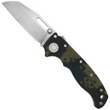 Demko Knives AD-20.5 Shark Foot Knife Stonewashed 3" CPM-S35VN Blade Camo G-10
