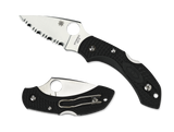 REFERENCE ONLY - Spyderco Dragonfly 2 C28SBK2 Folding Knife, 2.25" Serrated Blade, Black FRN Handle